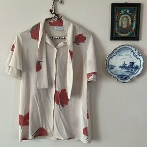 Vintage Floral Top, Size: 4